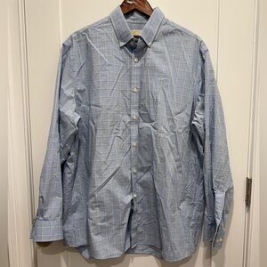 MICHAEL Michael Kors Blue Casual Button Down Shirt